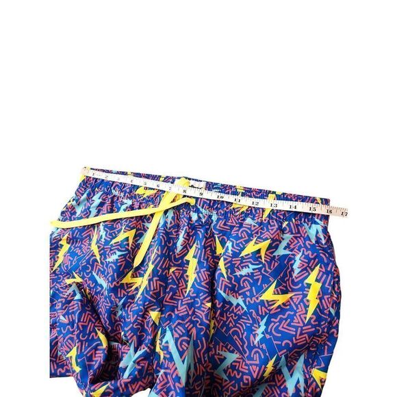 Tipsy Elves 90's print Size Large swim trunks Drawstring Stretch waist Pockets - Picture 3 of 10